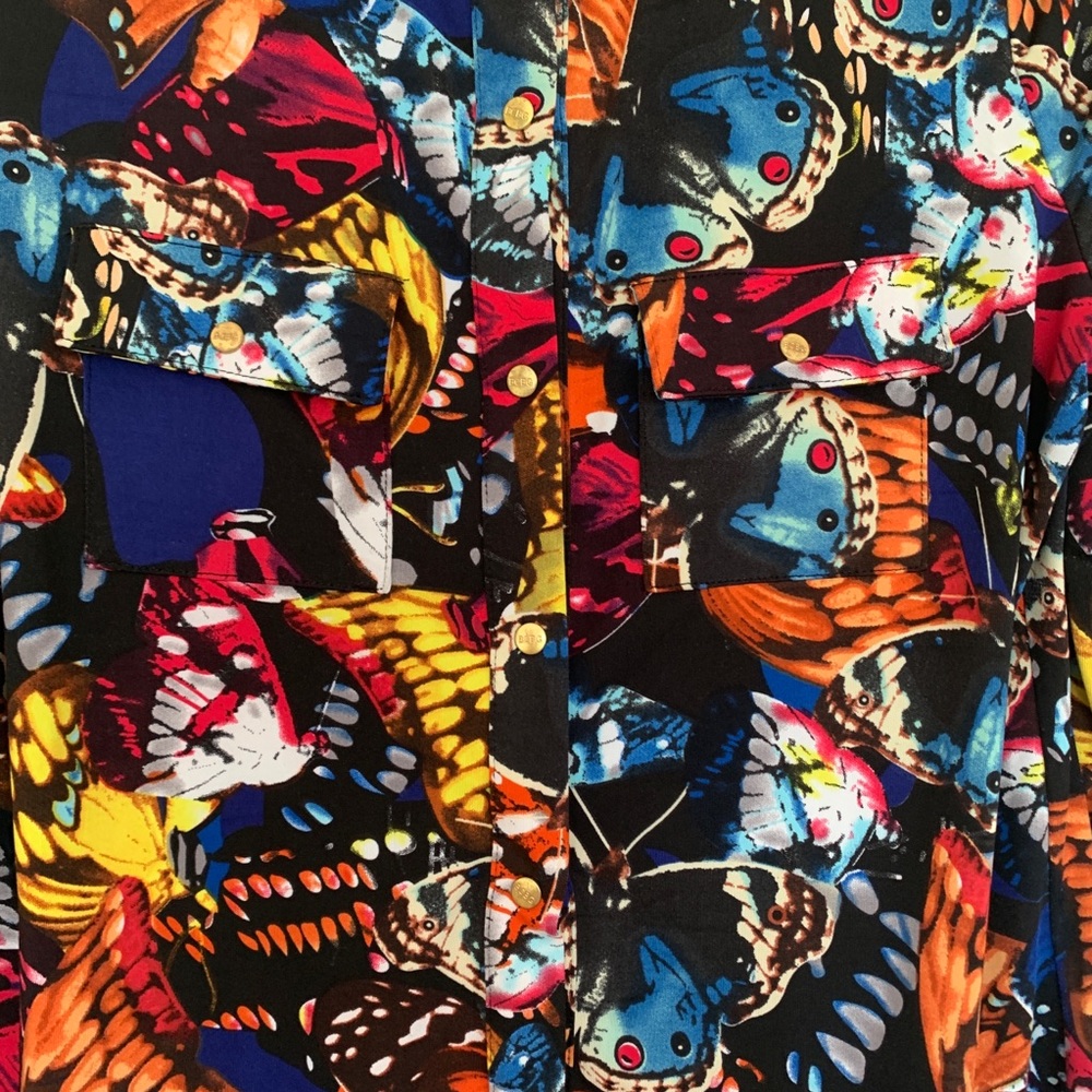 BCBG Max Azria Butterfly Button Up - Picture 9 of 15